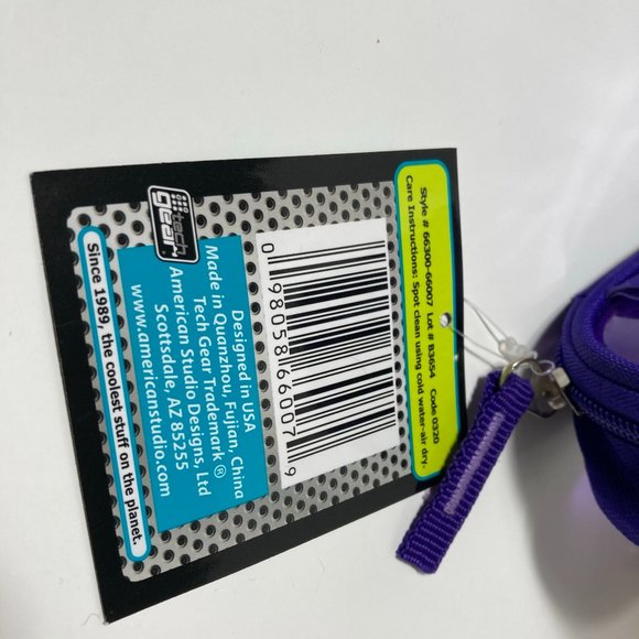 5 Purple Makeup Bag Pencil Case Zipper Organizer - Picture 8 of 14